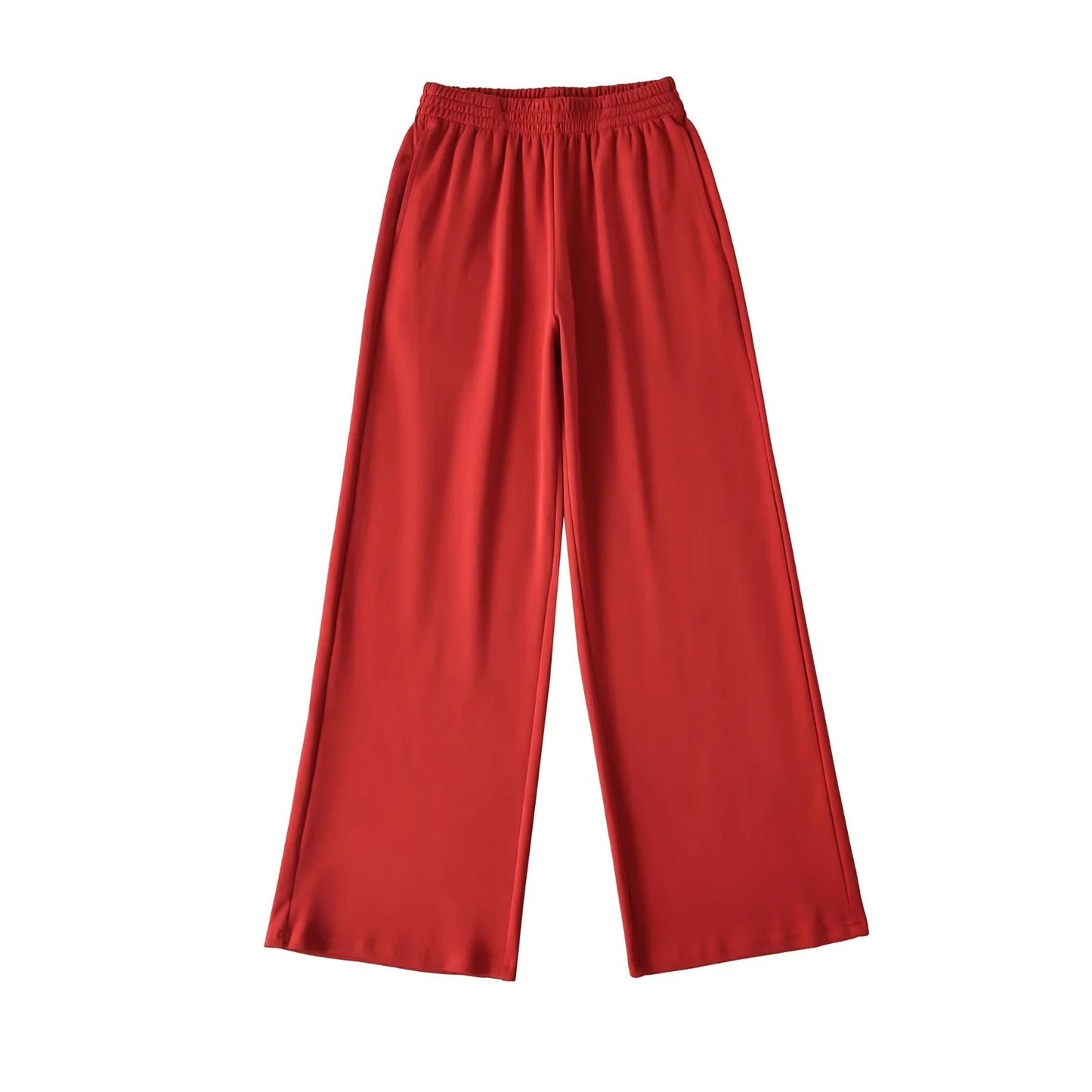 Wide jersey pants for women with elastic waist Chic und Stil