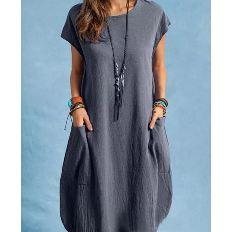 Robe d'été aérienne pour femmes avec poches pratiques et coupe moderne Chic und Stil