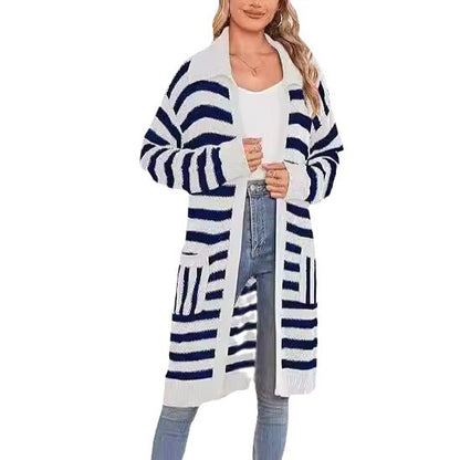 Dames pull-over à rayures Chic und Stil