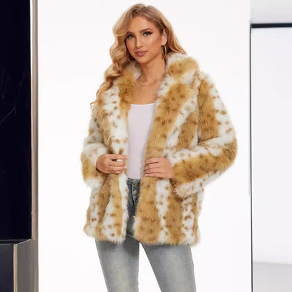 Dames Fuzzy Oversized Veste Chic und Stil