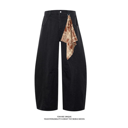 Women High Waist Wide Cut Pants with Chic and Stylish Accessory