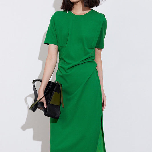 Robe midi élégante à fente haute Chic und Stil