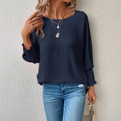 Chemisier oversize pour femmes avec coupe décontractée et manches élastiques Chic und Stil