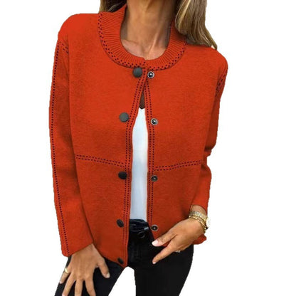 Dames Gilet ample en tricot avec boutons et coutures décoratives Chic und Stil