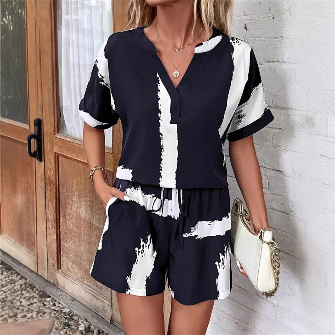 Dames Casual Chic Short Set Chic und Stil