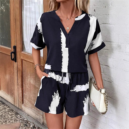 Dames Casual Chic Short Set Chic und Stil