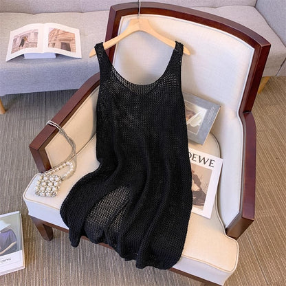 Dames combinaison en tricot aérienne avec un motif en maille fine Chic und Stil