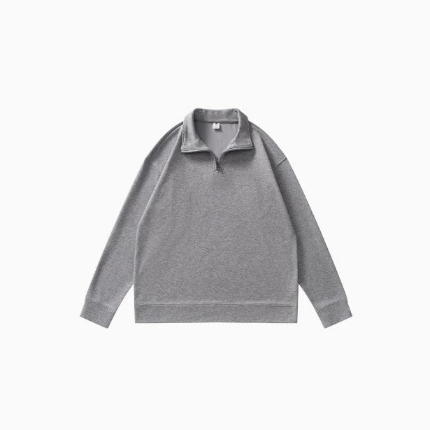 Chic und Stil women's fleece sports pullover with short zipper