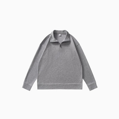 Chic und Stil women's fleece sports pullover with short zipper