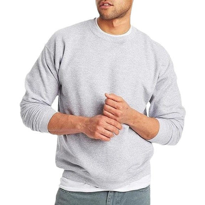Pull-over décontracté pour hommes avec col rond et coupe ample Chic und Stil