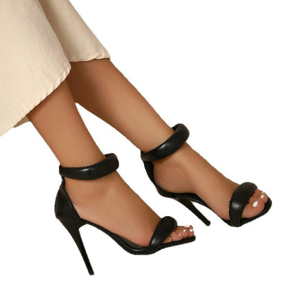 Ladies Elegant High Heels Sandals with Soft Strap and Modern Chic Design