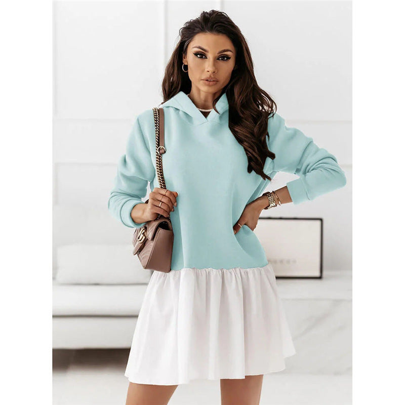 Robe en sweat décontractée pour femmes avec capuche Chic und Stil