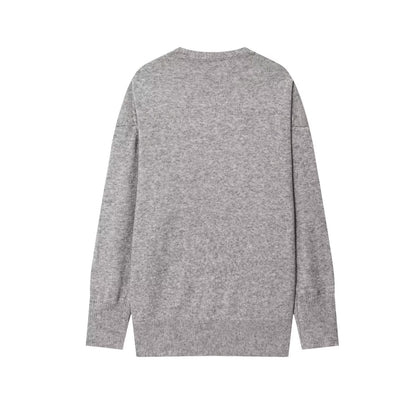 Pull en viscose pour femmes avec décolleté en V et coupe décontractée Chic und Stil