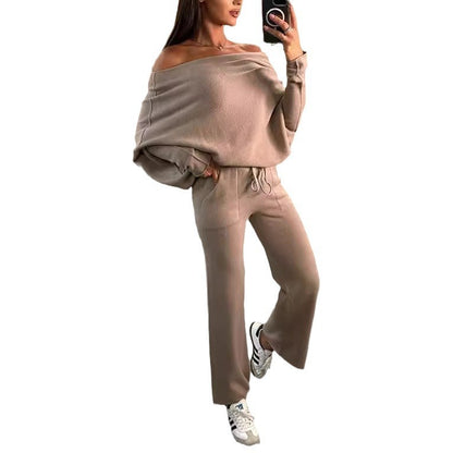 Dames ensemble tricot décontracté et élégant à coupe ample Chic und Stil