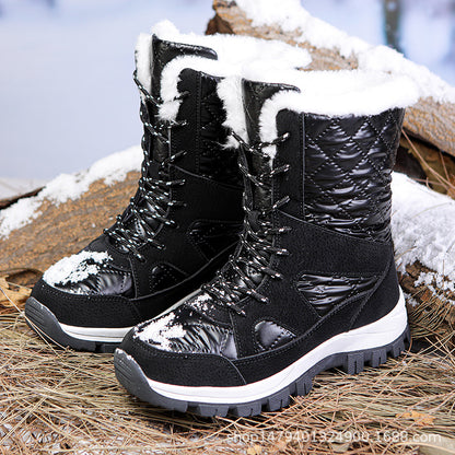 Bottes d'hiver thermiquement isolées pour femmes avec semelle profilée antidérapante et doublure intérieure douillette Chic und Stil