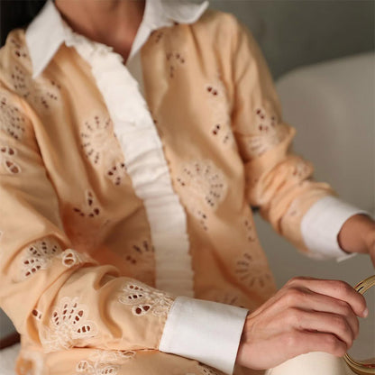 Dames deux pièces avec des motifs au crochet décoratifs et une coupe large Chic und Stil