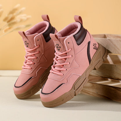 Baskets montantes à la mode pour femmes avec surface en mesh respirant et semelle robuste Chic und Stil