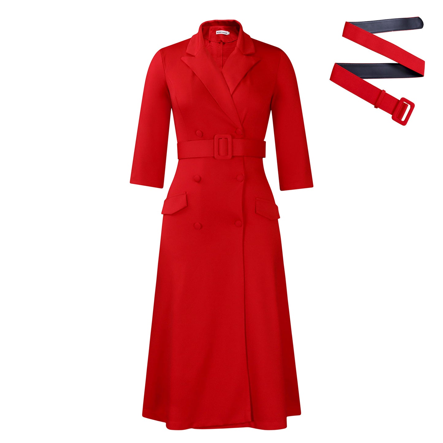 Robe trench pour femmes avec ceinture cintrée et détails luxueux Chic und Stil