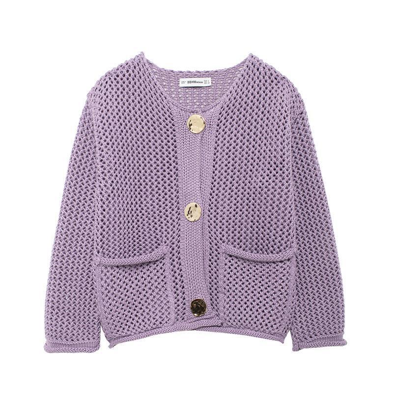 Dame cardigan avec une structure en maille aérée et des poches pratiques Chic und Stil