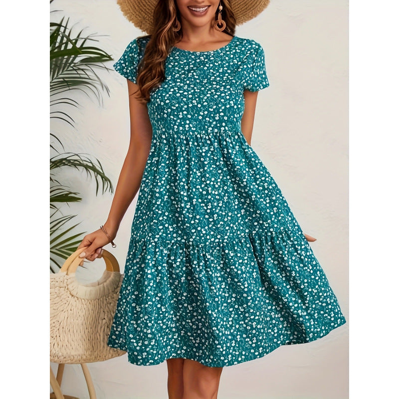 Femme robe A-ligne à motif floral Chic und Stil