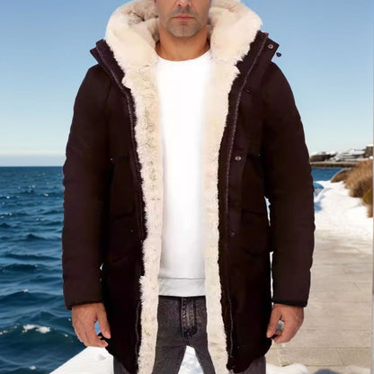 Dames élégante et chaude veste en polaire avec capuche Chic und Stil