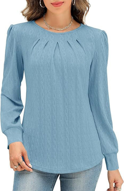 Dames Blouse stylée avec drapé décoratif Chic und Stil