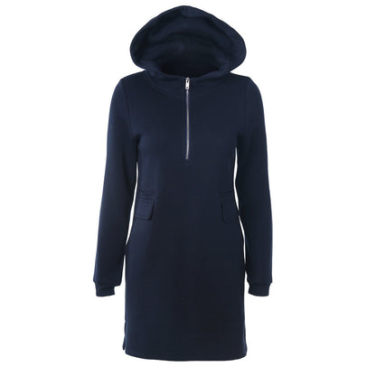 Robe sweat à capuche et zippée pour femmes Chic und Stil