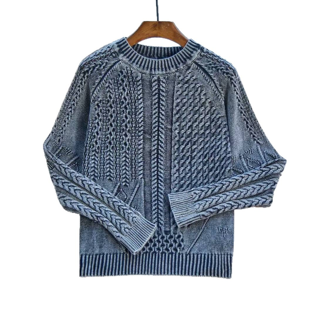 Pull en tricot confortable pour femmes avec un motif torsadé structuré Chic und Stil