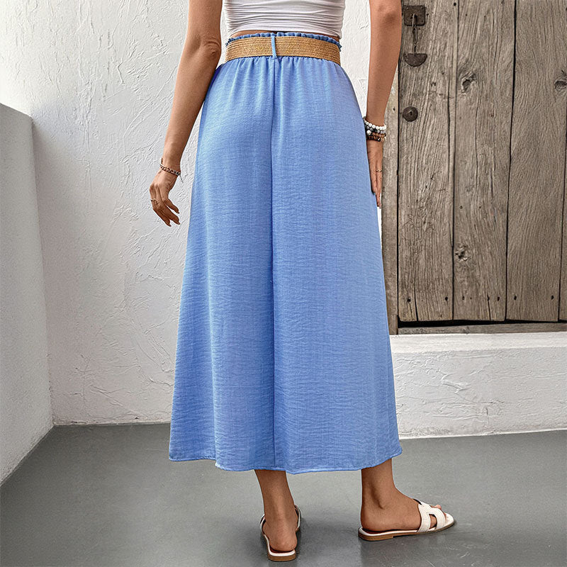 Jupe maxi à boutonnière pour femmes avec poches fonctionnelles Chic und Stil