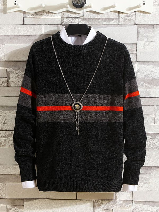 Pull homme à la mode avec design rayé et grand confort Chic und Stil