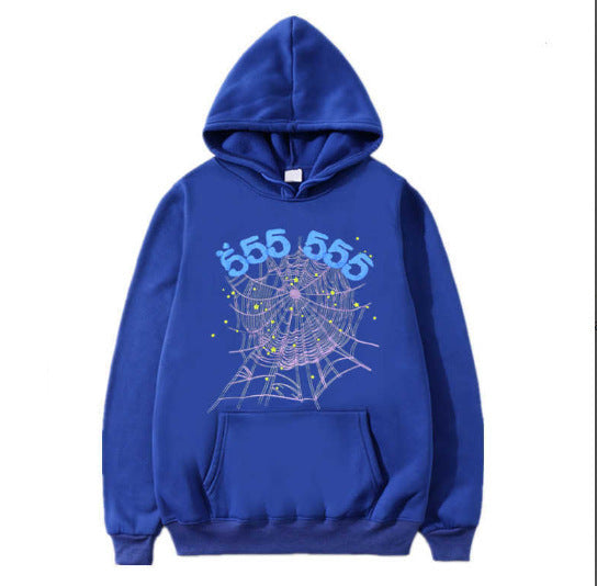 Dames hoodie avec un motif de toile d'araignée créatif Chic und Stil