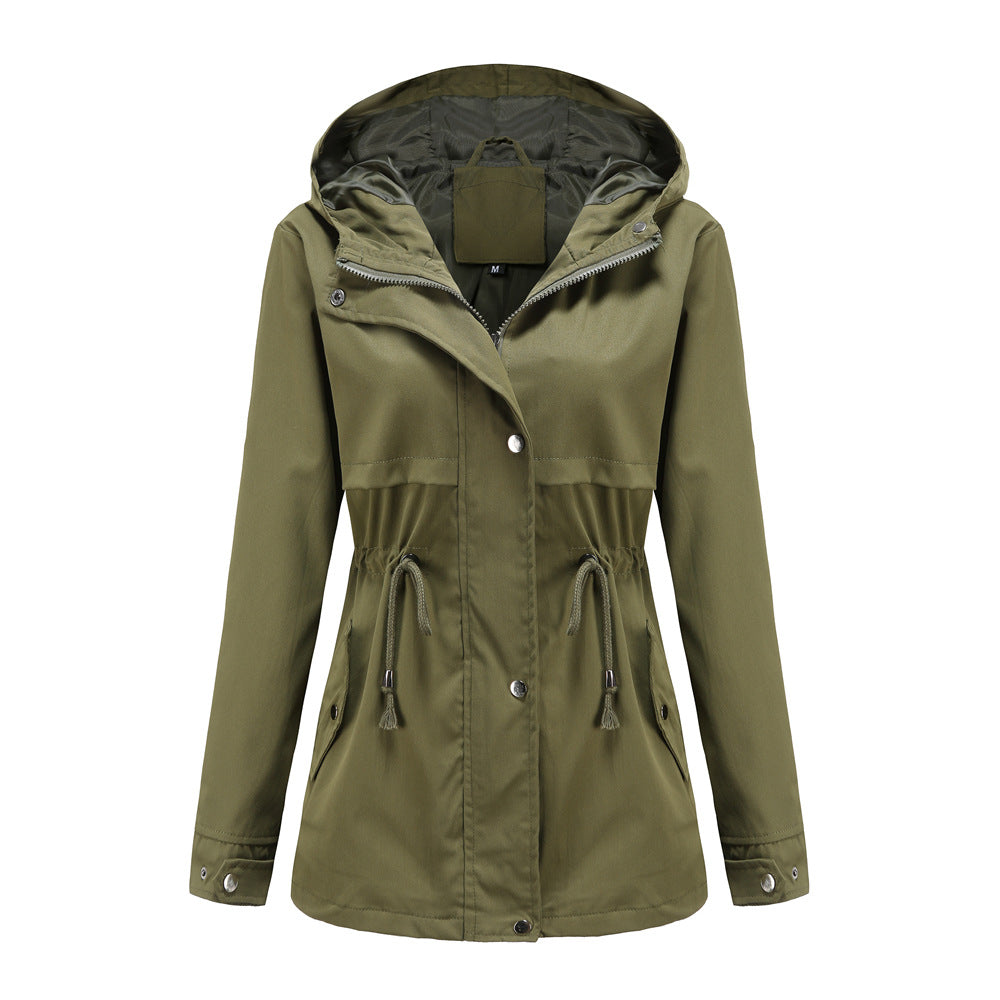 Functional transition jacket for women with adjustable drawstring waist Chic and Style