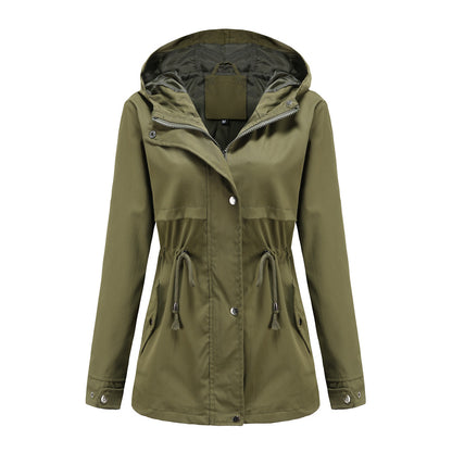 Functional transition jacket for women with adjustable drawstring waist Chic and Style