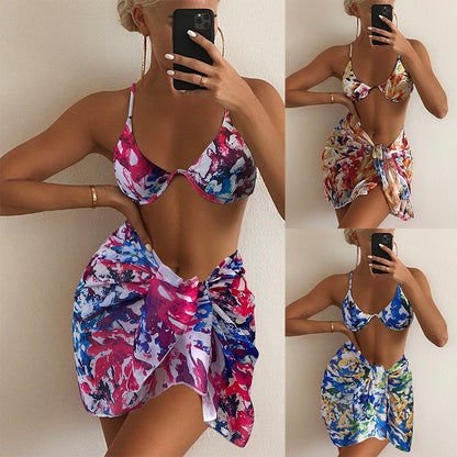 Dames Ensemble de Maillot de Bain Deux Pièces avec Couverture Stylée Chic und Stil