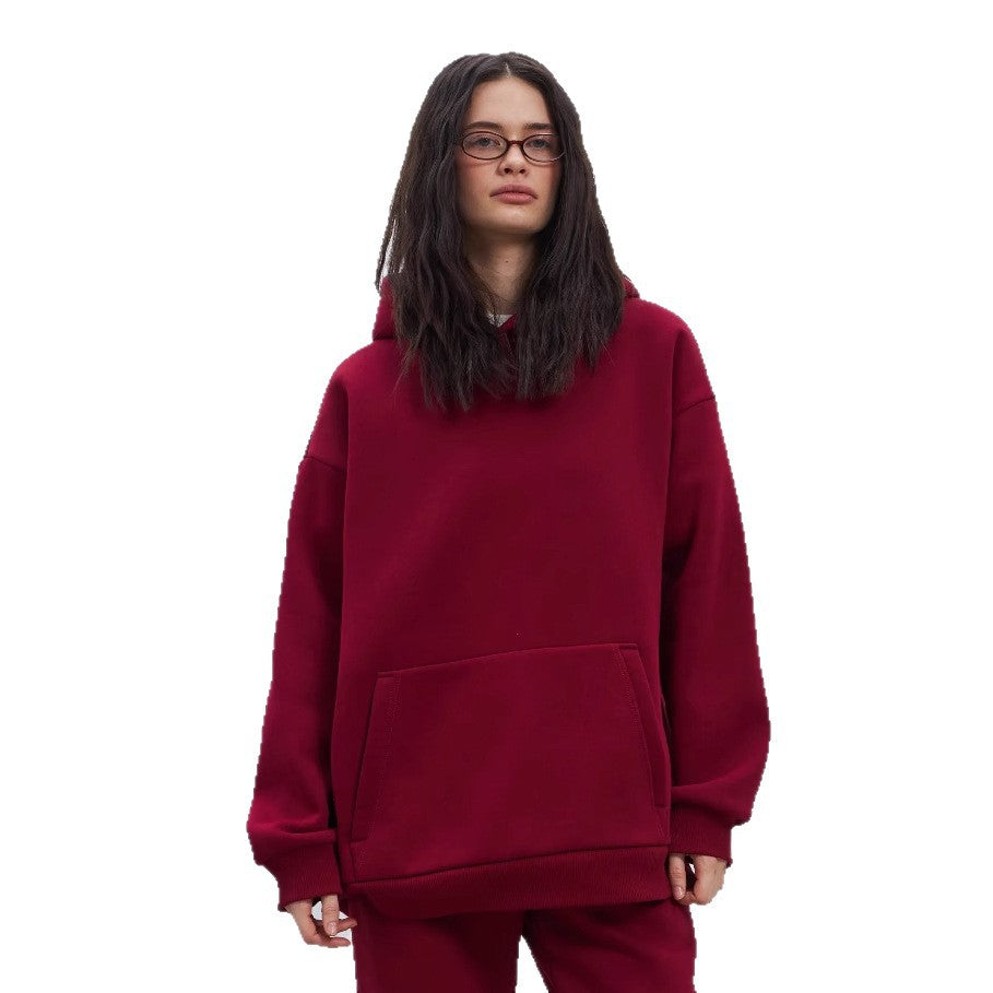 Oversized hoodie and chic and stylish puff pants