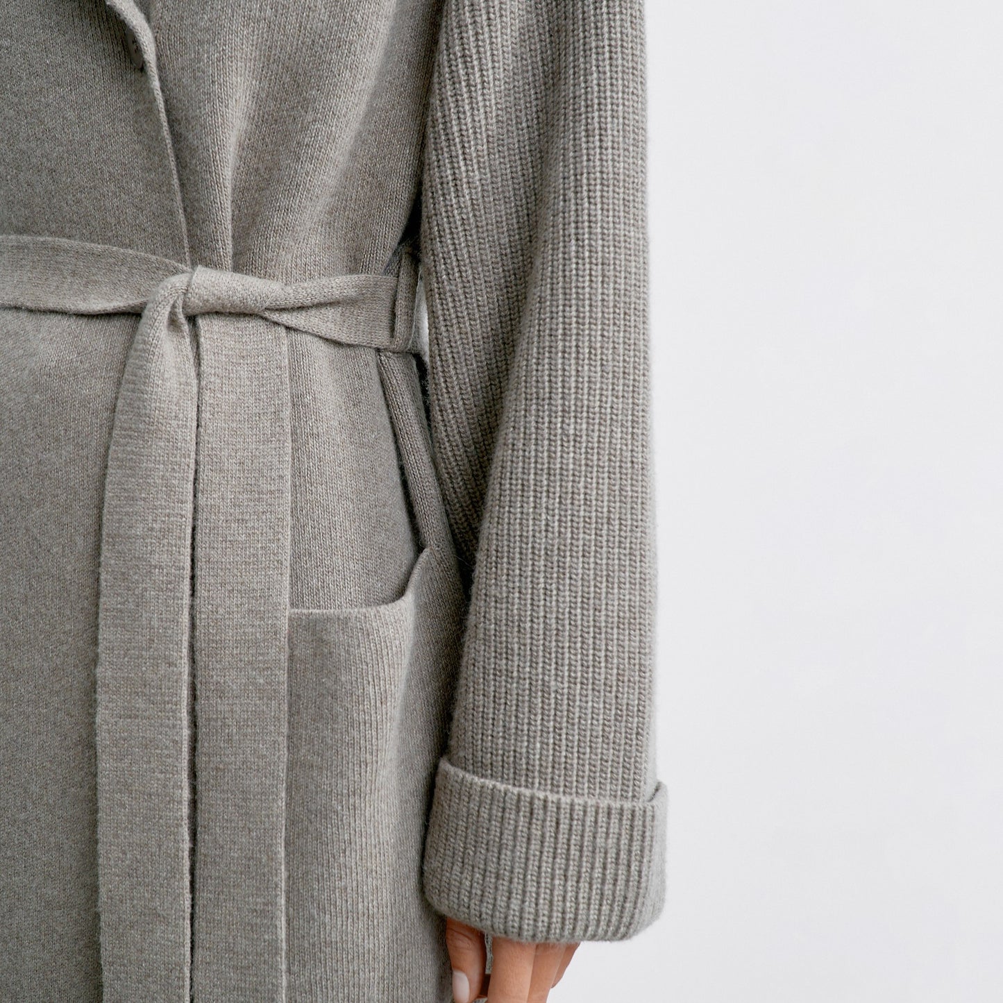 Dames élégant manteau long en laine de haute qualité Chic und Stil