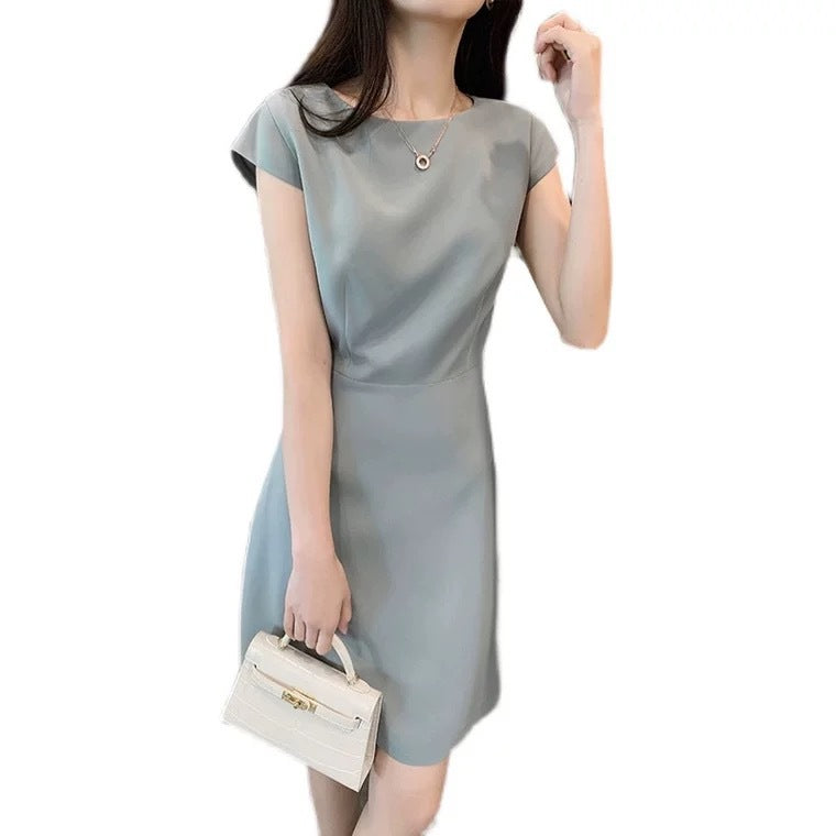 Robe A-Ligne à Manches Courtes pour Femmes Chic und Stil