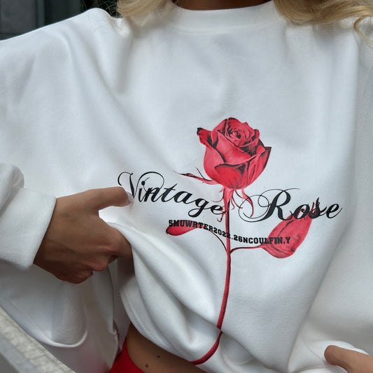 Casual set of sweatshirt and shorts for women with floral print Chic and Style