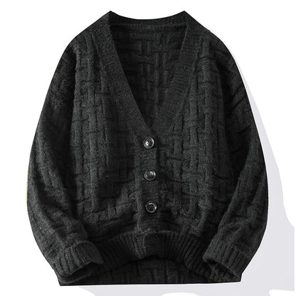 Dames Gros Tricot Cardigan Chic und Stil
