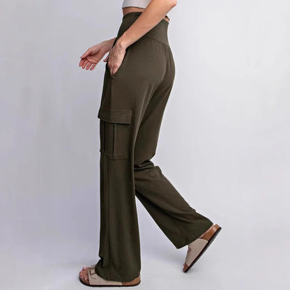 High waist cargo pants for women with convenient pockets Chic and Style