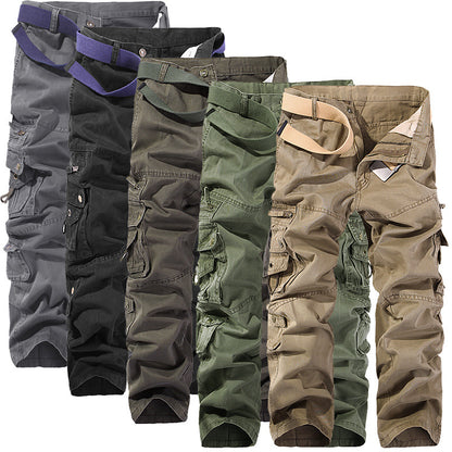 Men's cargo pants with multiple practical pockets and adjustable belt Chic and Style