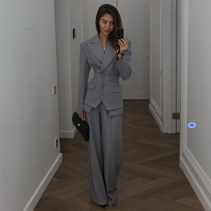 Dames élégant costume cintré Chic und Stil