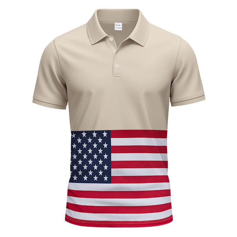 Chemise polo pour homme avec design de drapeau stylé Chic und Stil