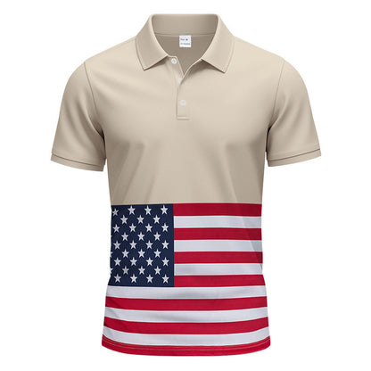 Chemise polo pour homme avec design de drapeau stylé Chic und Stil