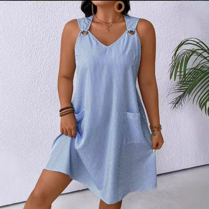 Robe décontractée pour femmes avec des bretelles fines et des poches pratiques Chic und Stil