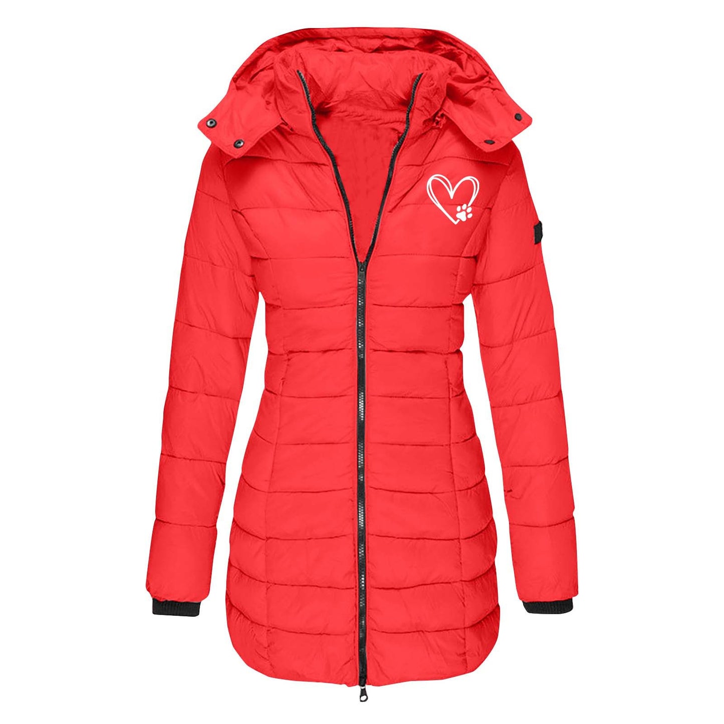 Dames doudoune d'hiver matelassée avec capuche amovible Chic und Stil