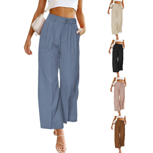 Women's high jump pants with elegant draping Chic and Style