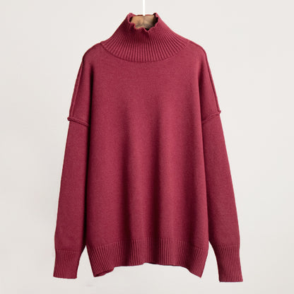 Ladies Trendy Turtleneck Pullover Chic und Stil