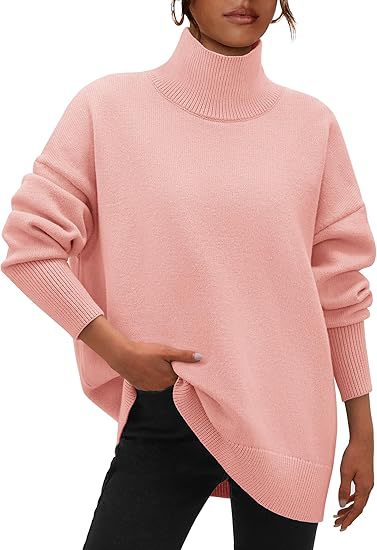 Dames Pulls surdimensionné avec col montant Chic und Stil