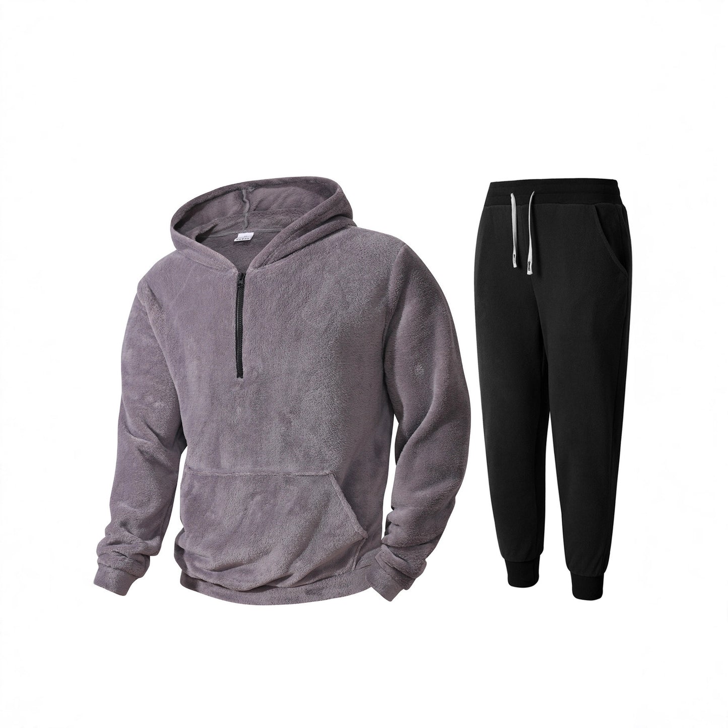 Men's cozy fleece hoodie and jogging pants Chic and Style